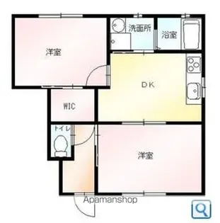 群馬県太田市鳥山上町【アパート】の間取り