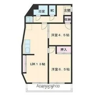 レジデンスヒルズ向台【304号室】の間取り