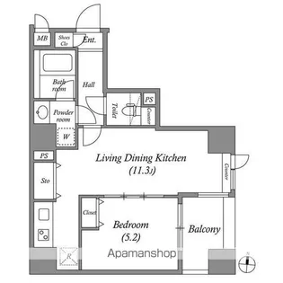 プレール・ドゥーク両国Ⅲ【9階】の間取り