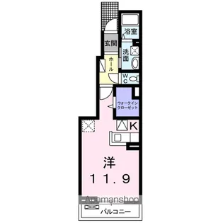 レフィナード ビエント【1階】の間取り