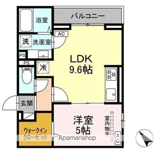 ドムスクレスト清新二丁目【3階】の間取り
