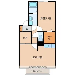 ウィステリア【2階】の間取り