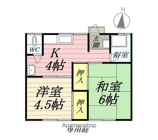 ともえ荘【1階】の間取り