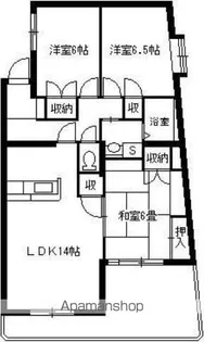 リヴェール荒田【305号室】の間取り