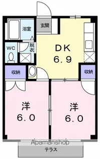 カーサ 石立【1階】の間取り