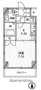 スペーシア高円寺Ⅰ【7階】の間取り