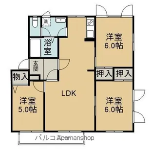 フレグランスモア綱島S棟【101号室】の間取り