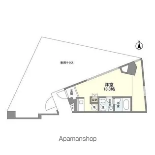 エスタート等々力【6階】の間取り
