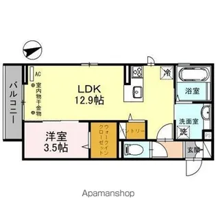 A L’EST(ア レスト)【2階】の間取り