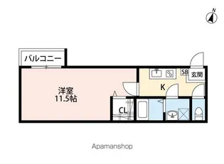 GRANVIA東千葉【2階】の間取り