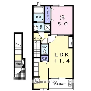 サニーグレイス【2階】の間取り