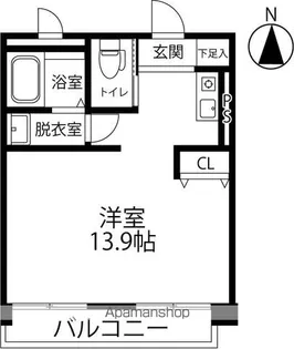 TSUKI TO ICHIBANBOSHI【301号室】の間取り