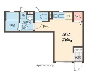 ラフィネ中目黒【1階】の間取り