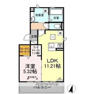 プラム A【1階】の間取り