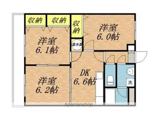 アプリコット【202号室】の間取り