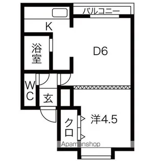ハイムグーテ【202号室】の間取り
