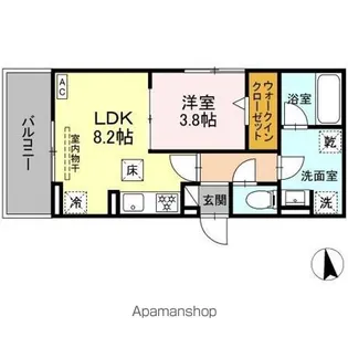 ノクターン内山【1階】の間取り