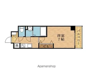 LUXE都島Ⅲ【7階】の間取り