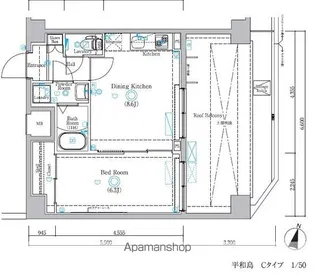 ラフィスタ平和島【7階】の間取り