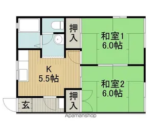グリーンメゾン長峰【103号室】の間取り