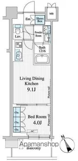 プレノ清澄庭園【3階】の間取り