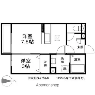グランモアK【1階】の間取り