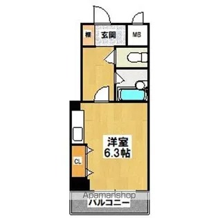 大阪府大阪市阿倍野区播磨町1丁目【マンション】の間取り