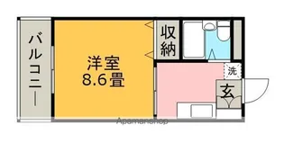 コーポ加月【A102号室】の間取り