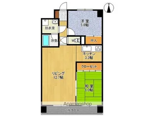 まるせん第二ハイム【5階】の間取り