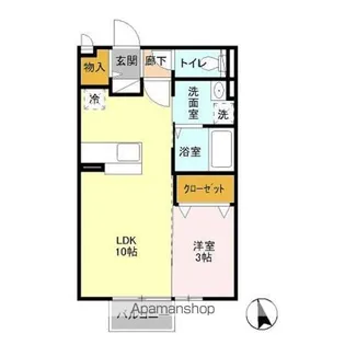 ラ・ルーチェ【2階】の間取り