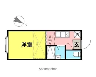 パンシオン与野NO.1【202号室】の間取り