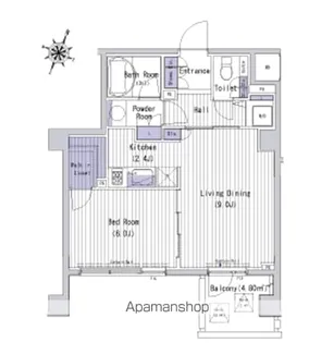 カスタリア三宿【5階】の間取り