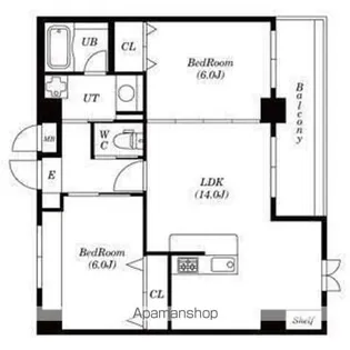 ラ・パルテンツァ【401号室】の間取り