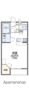 レオパレスウォームコーポ深阪【101号室】の間取り