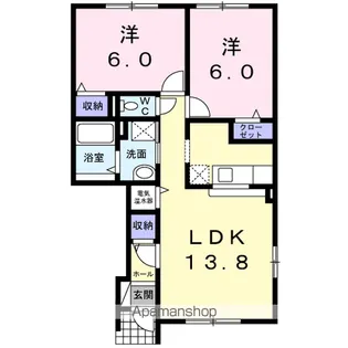 ルピナスⅠ【1階】の間取り