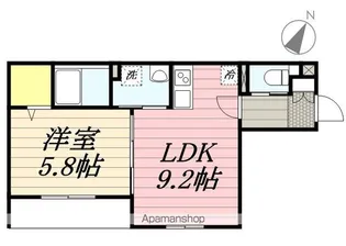 1LDKの間取り画像