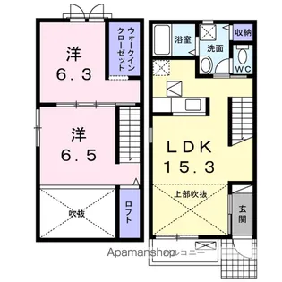 メゾン・ブリリア【1階】の間取り