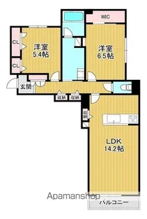 グランドルフ【203号室】の間取り