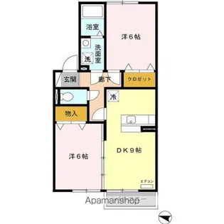 グラニーズガーデン A【2階】の間取り