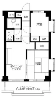 ライオンズマンション調布国領【2階】の間取り