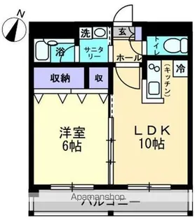 AM’S4観光町【5階】の間取り