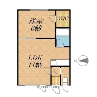 エスレイア西17条【101号室】の間取り
