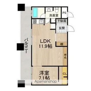 ラクメンビル【9階】の間取り