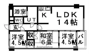 パークアヴェニュー広和NO,10【703号室】の間取り