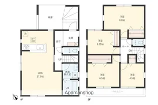 千葉県船橋市田喜野井3丁目【一戸建】の間取り