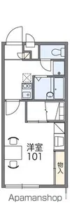 レオパレスクレスト【205号室】の間取り