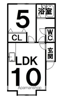 北海道河東郡音更町木野大通東8丁目【アパート】の間取り