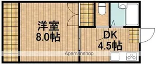 ハイツ大一Ⅰ【102号室】の間取り