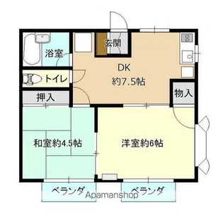 サマックス・スプリング【2階】の間取り