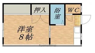メゾン辰野町【104号室】の間取り